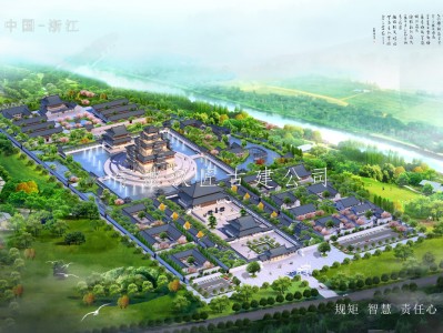 昌江古建筑工程施工方案总体规划图